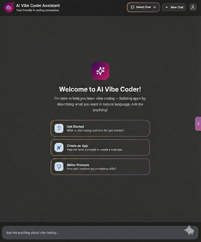 Free AI Workbook Sample - Build a Vibe Coding Chat Assistant | BOOST PRO